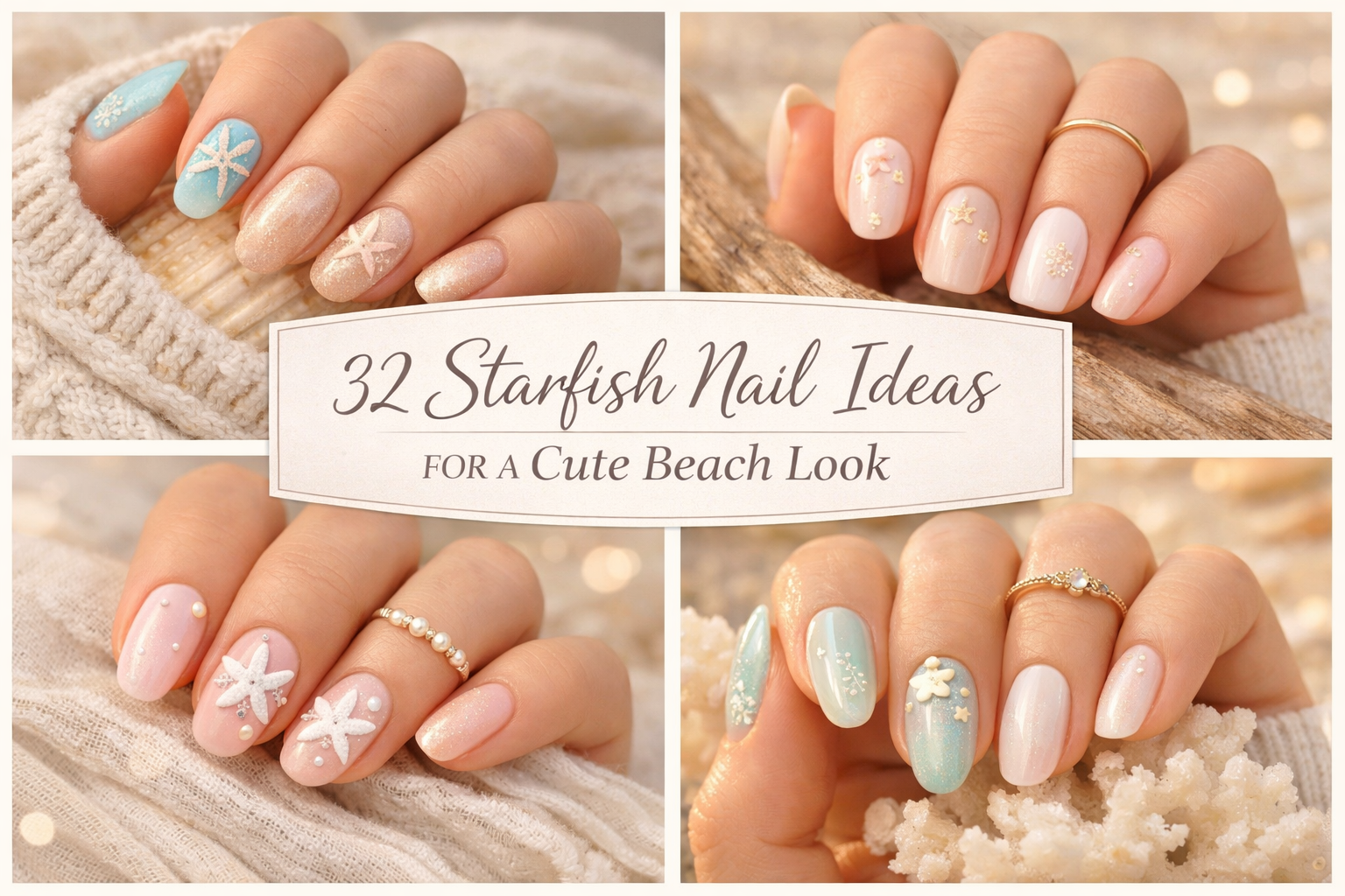 32 Starfish Nail Ideas for a Cute Beach Look