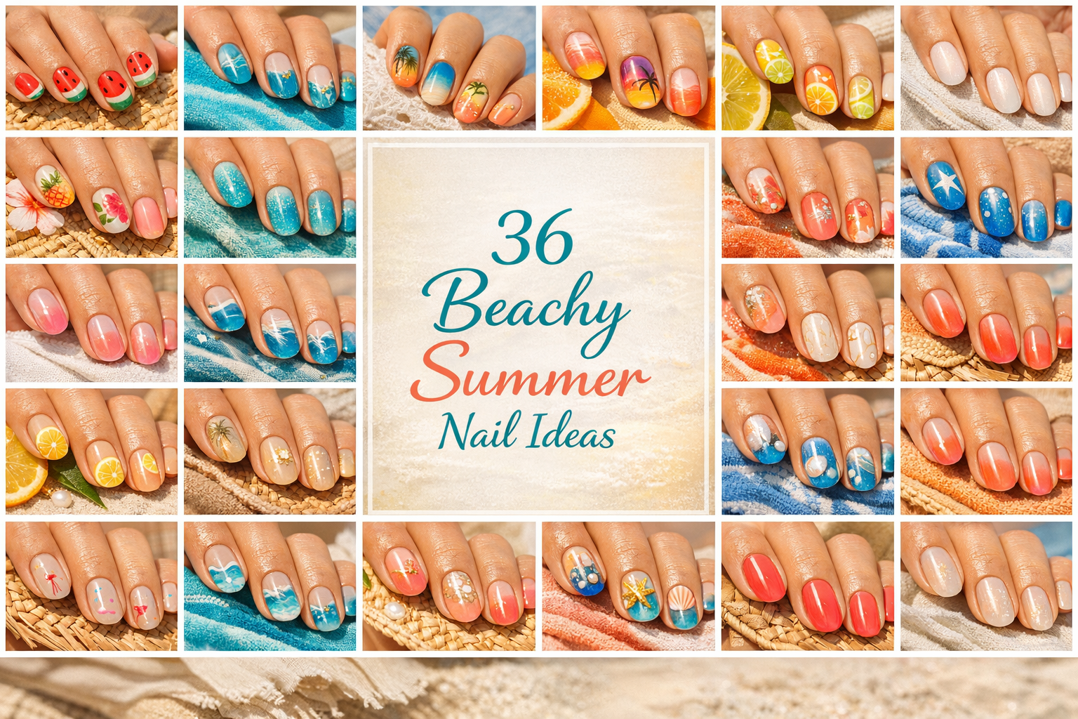 36 Beach Vacation Nail Ideas for a Fun Summer Look