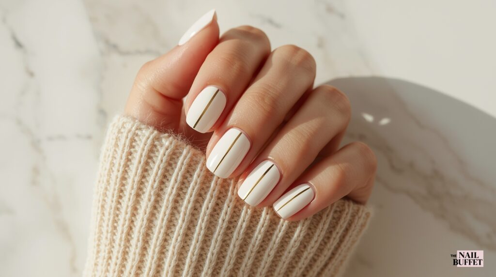 Gold Glitter Stripes