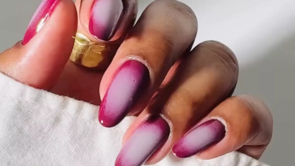 Magenta Aura Nails