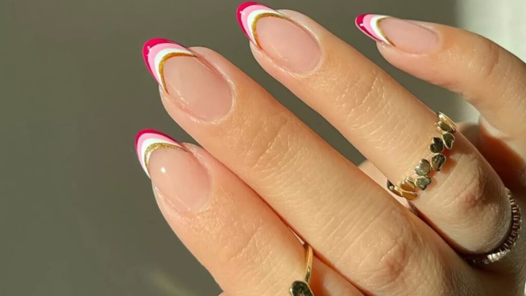 Multi Colored French Tips