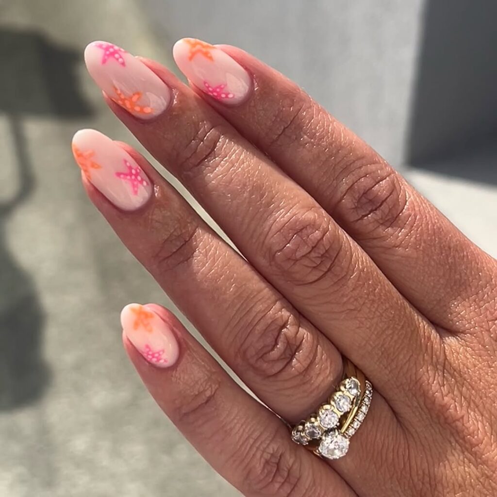 Pink & Orange Starfish