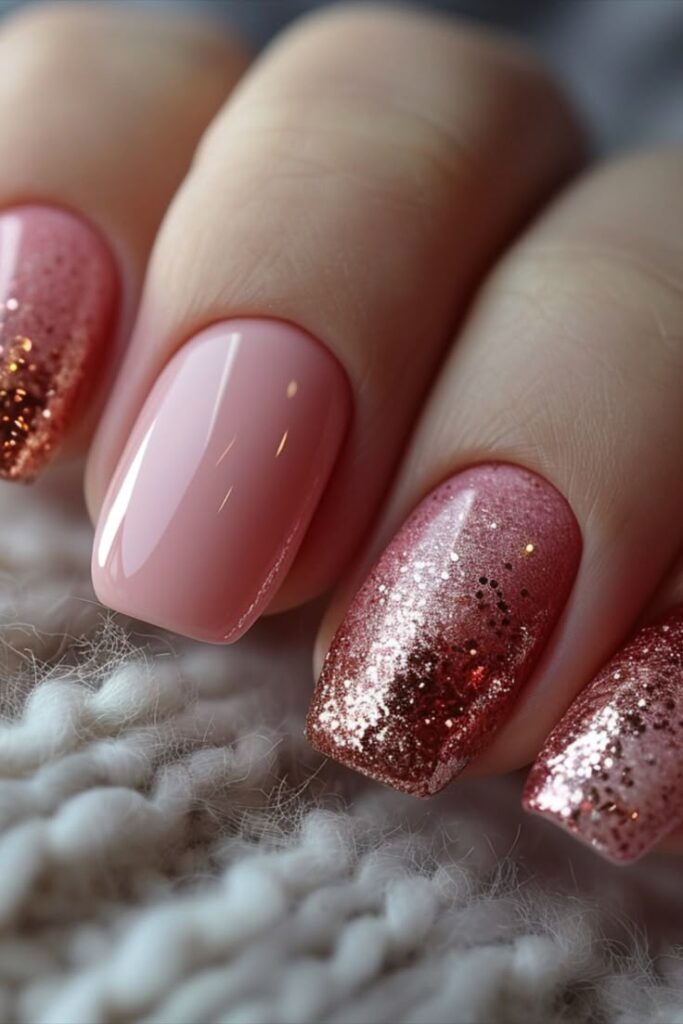 Rose Gold Gel Nail Designs