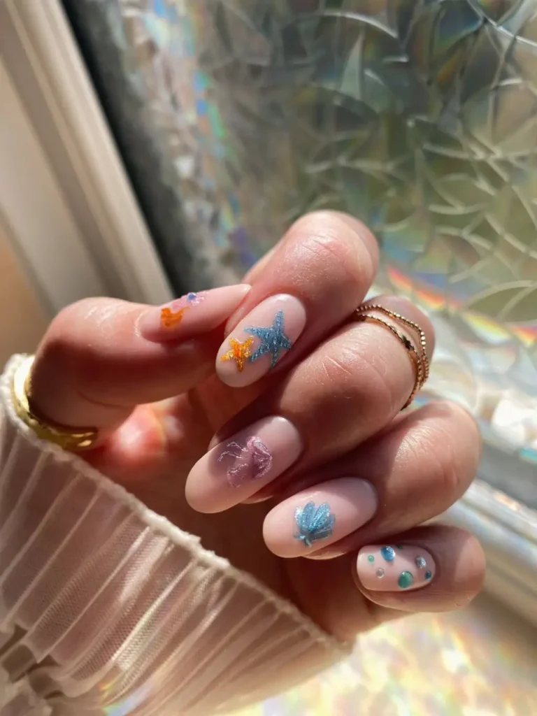 The Little Mermaid Inspired Nails