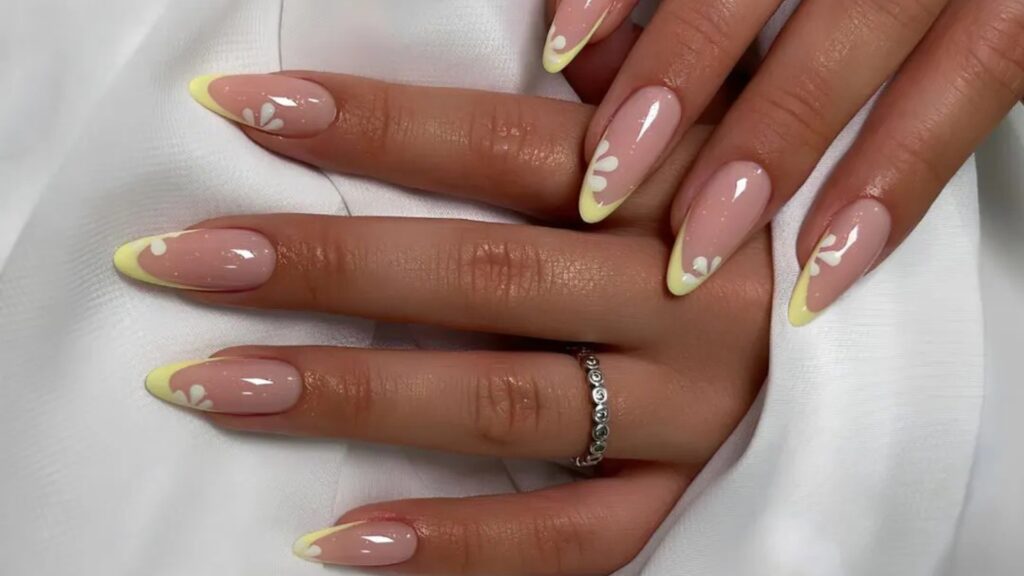 Yellow French Tips