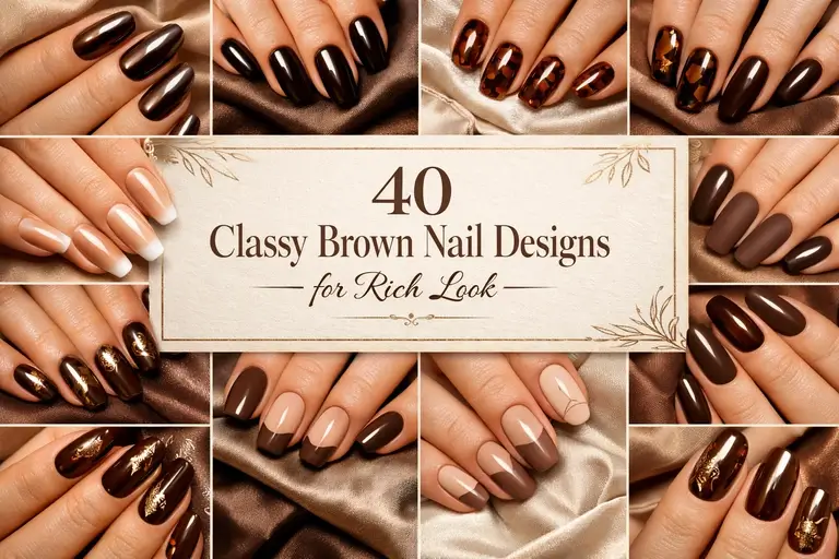 40 Classy Brown Nail Designs for Rich Look in 2026