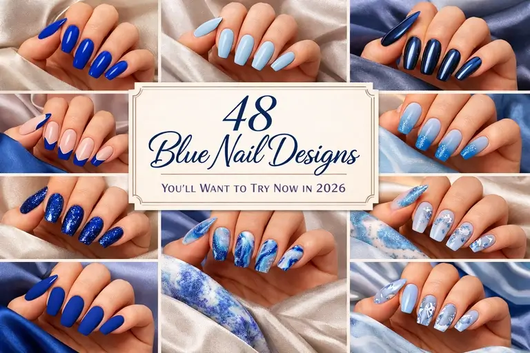 Blue Nail Designs