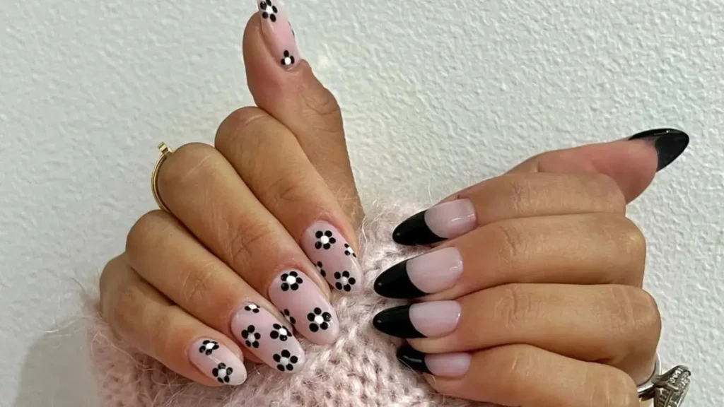 Black and White Floral