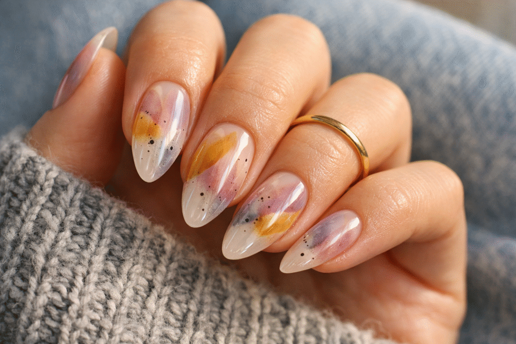 Gray Autumn Watercolor