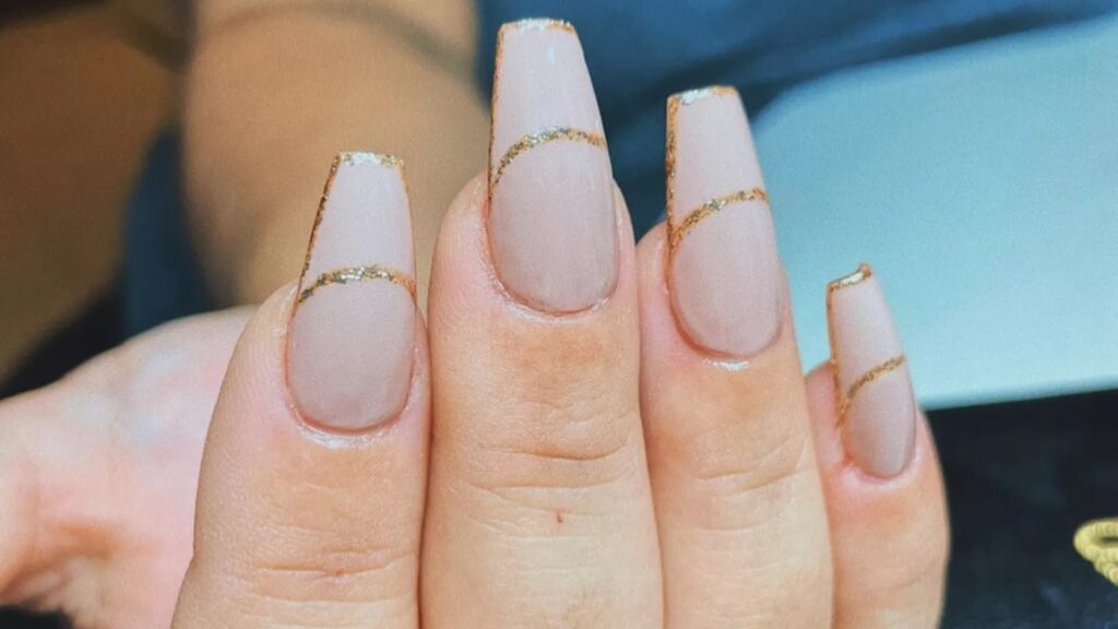 Negative Space Gold Tips