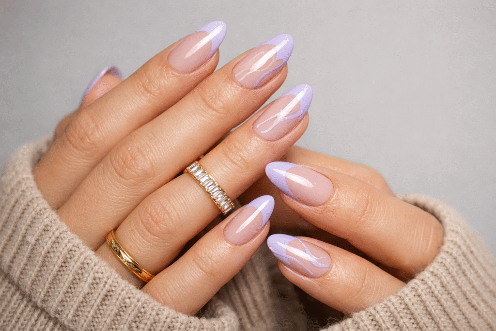 Pastel Purple Swirls