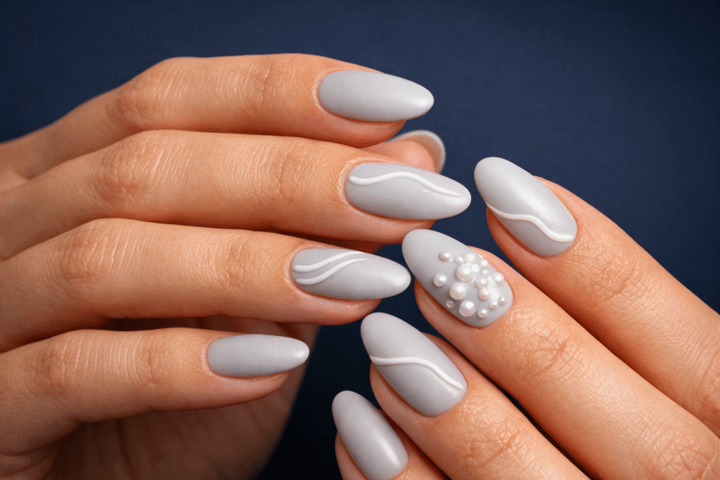 Pearl Silver Glitter