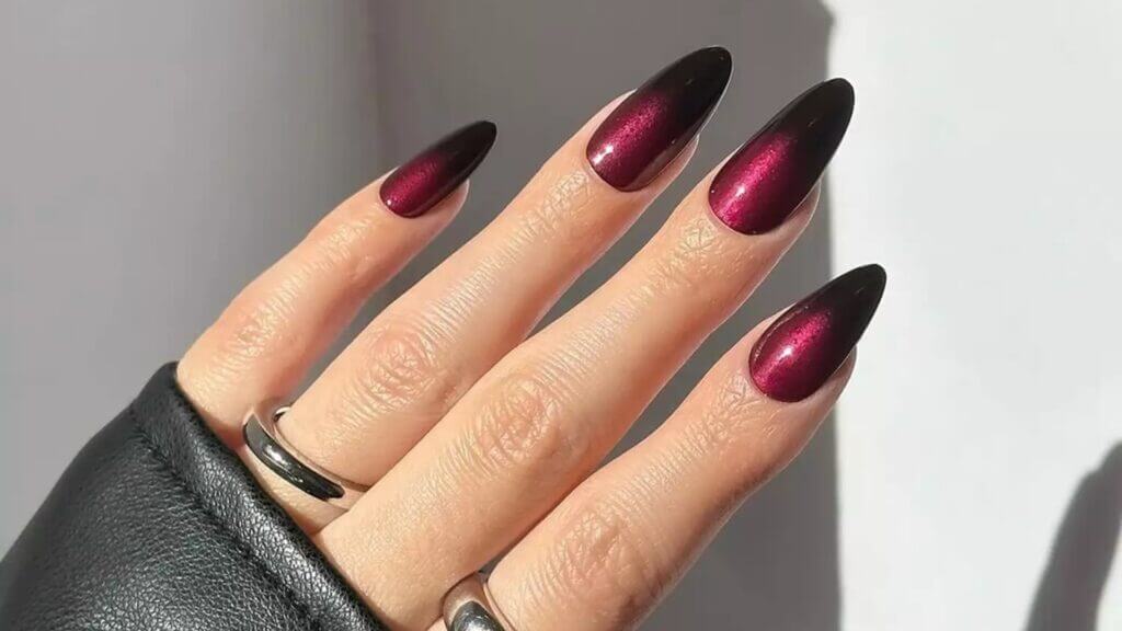 Vampy Ombré Nails