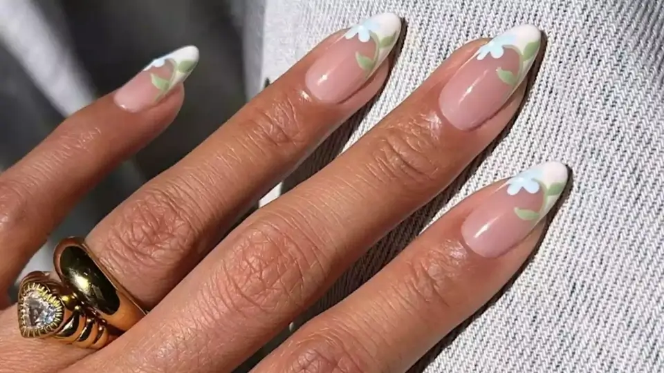 Floral French Tips