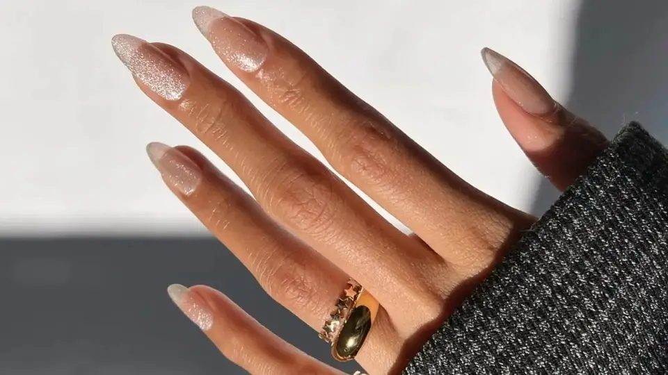 Glitter Velvet Nails