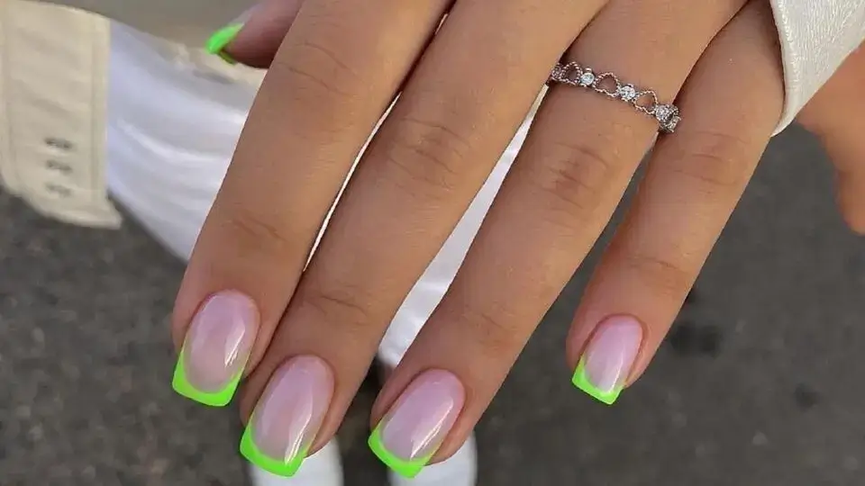 Neon Green Nails