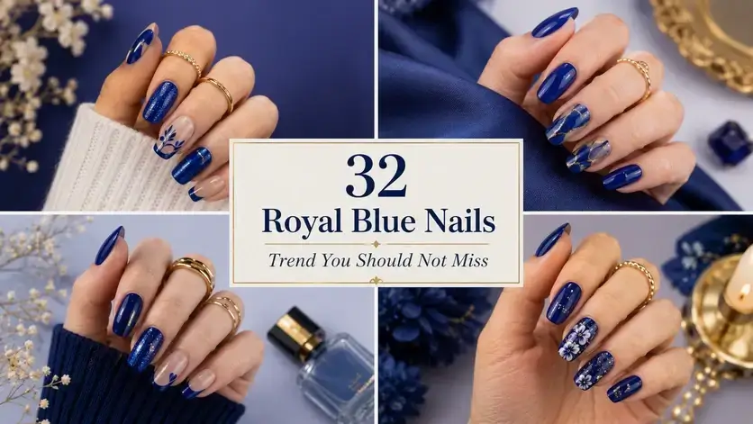 Royal Blue Nails
