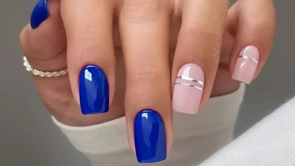 Royal Blue & Silver
