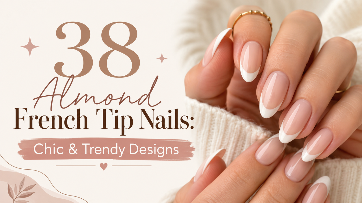 Almond French Tip Nails