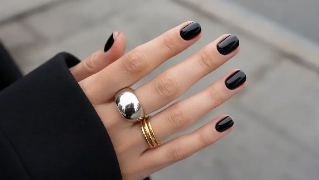 Black Chrome Nails