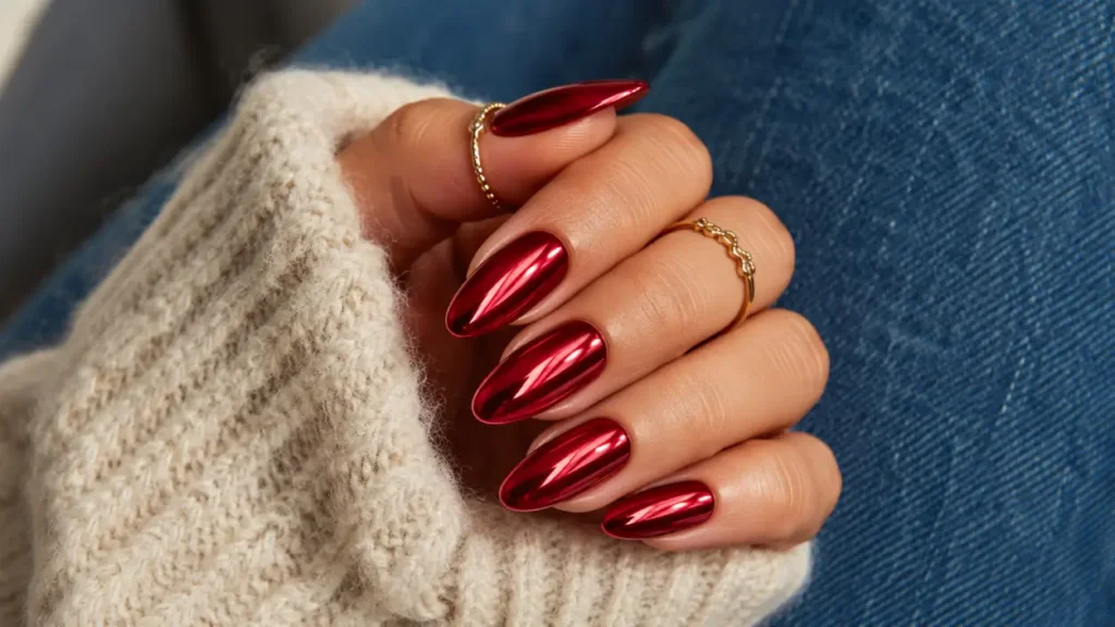 Chrome Aura Nails