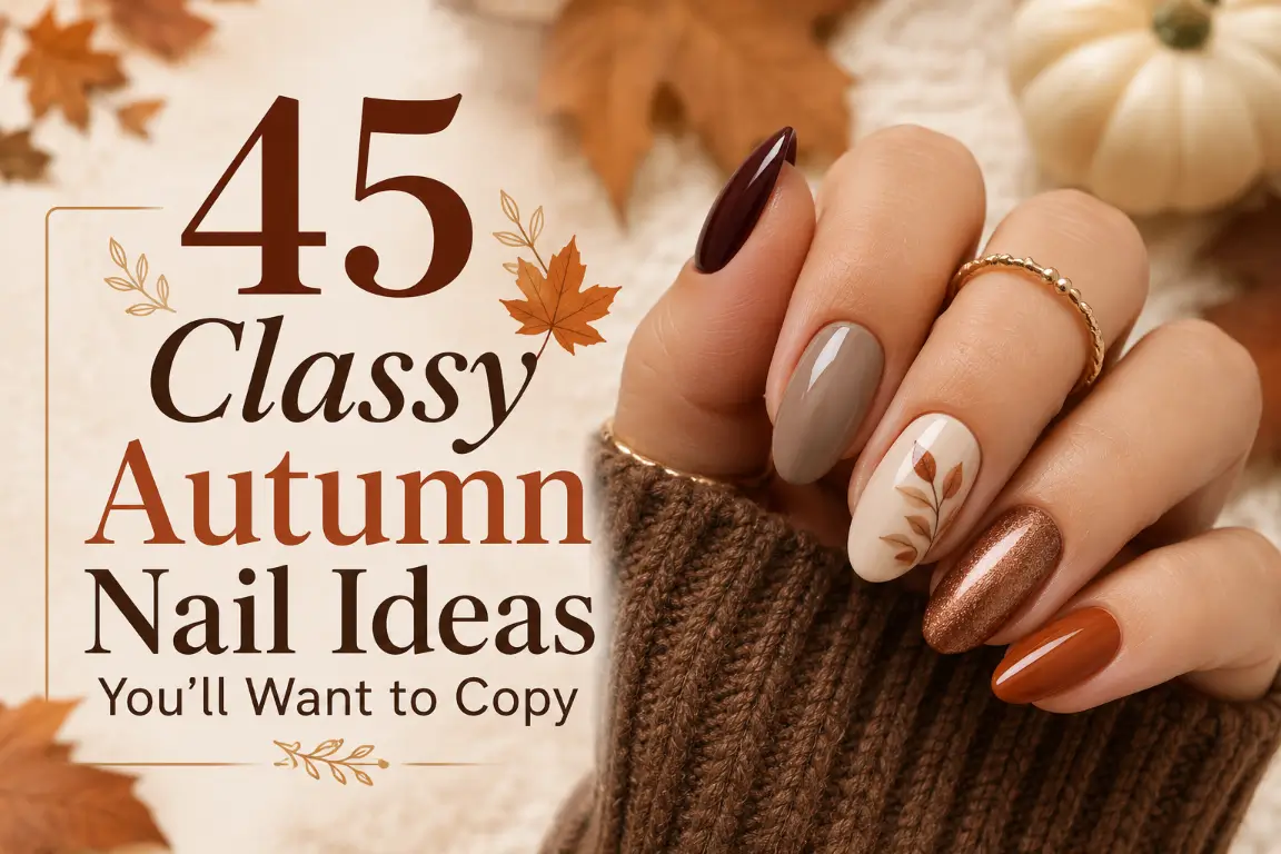 Classy Autumn Nails