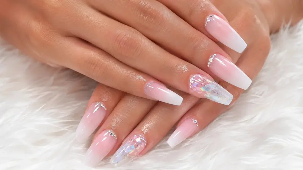 Diamond Ombre Nails