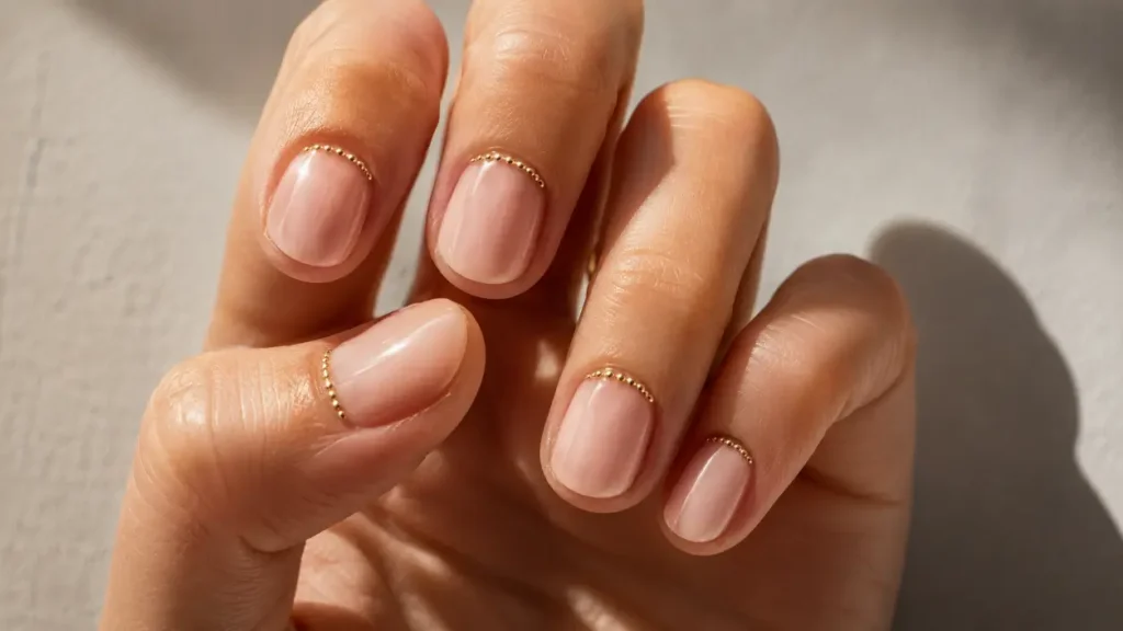 Dotted Golden Chrome French