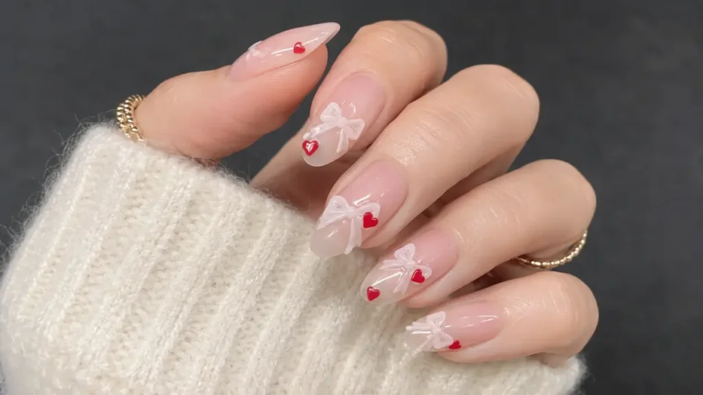Dreamy Heart Nails