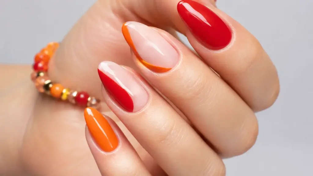 Orange Marble Design