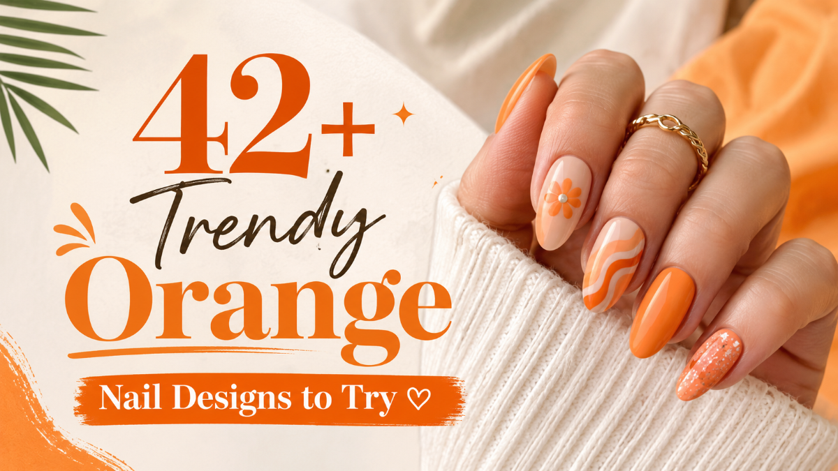 Orange Nail Designs