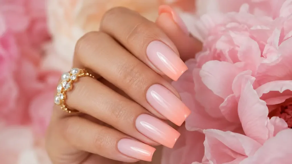 Pink Ombre Nails