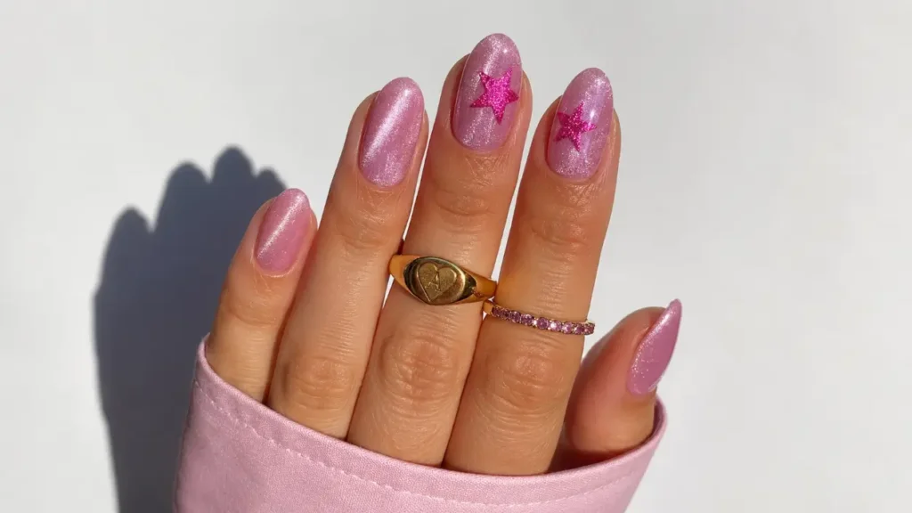 Pink Star Cat Eye