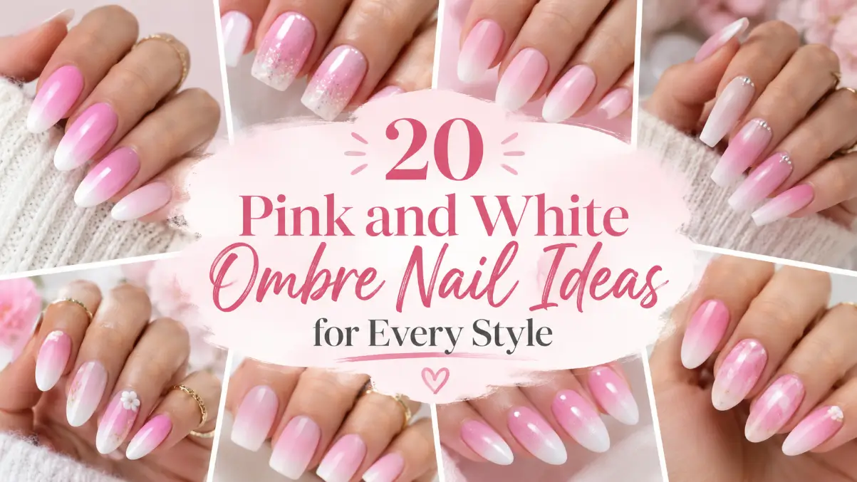 Pink and White Ombre Nail Ideas