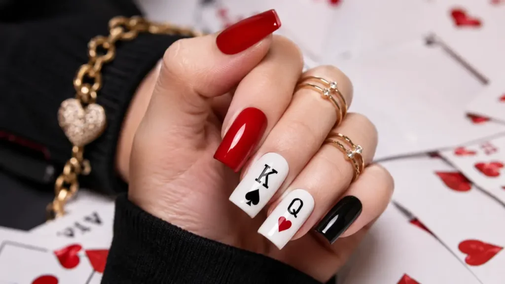 Queen of Hearts Nails