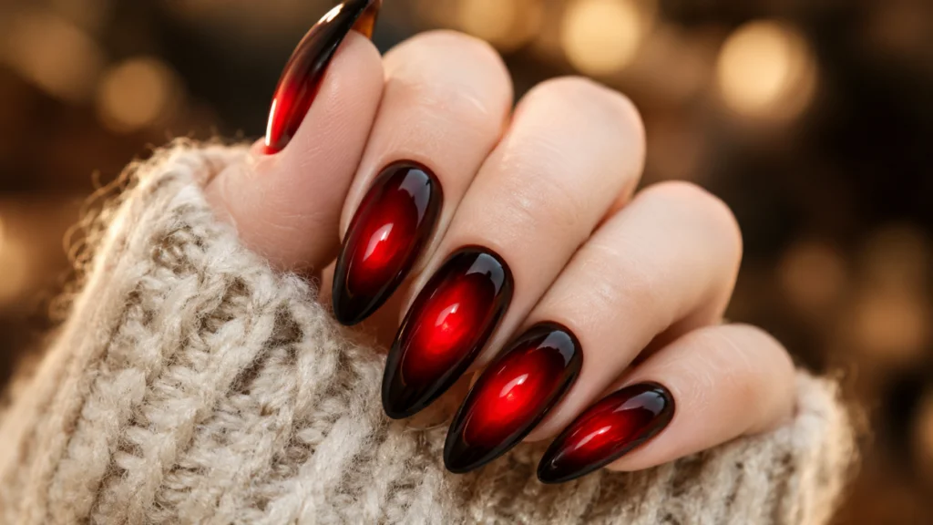 Red Aura Nails
