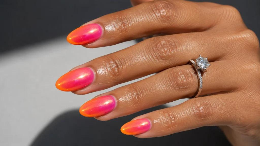 Red and Orange Ombré