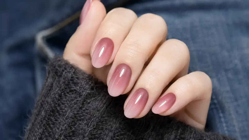 Warm Blush Pink Cat Eye
