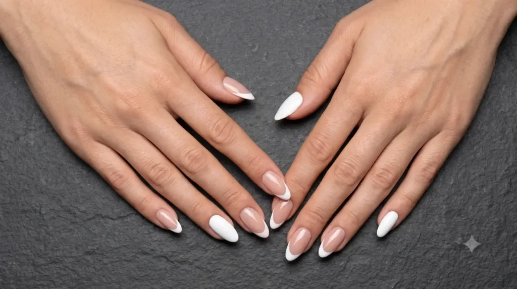 Bright White Accent Nail
