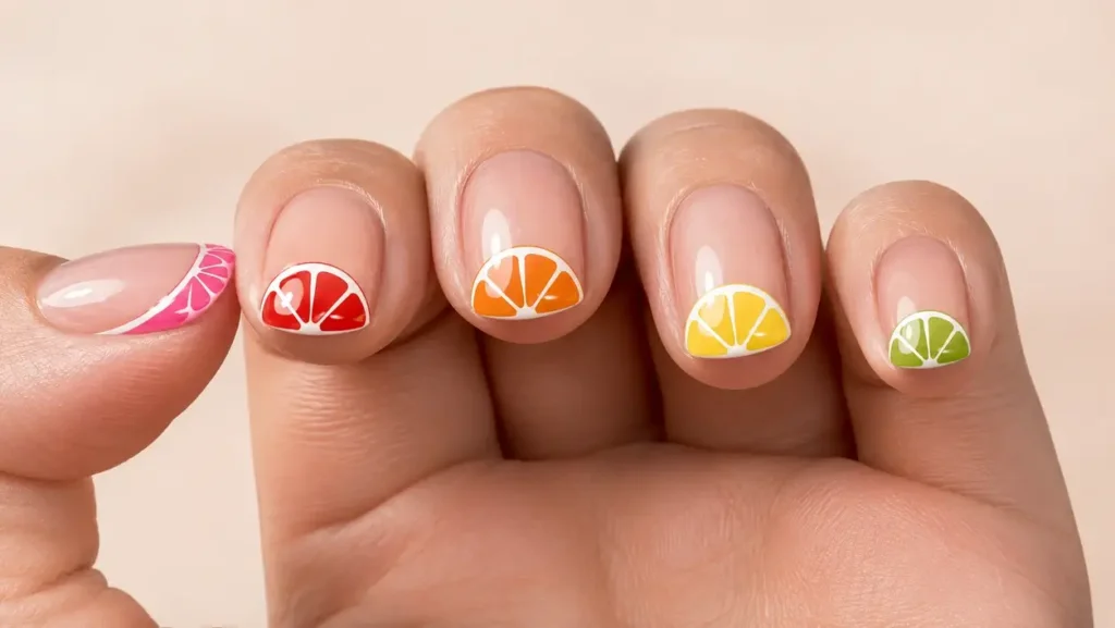 Citrus Slice Nails