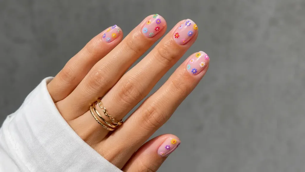 Flower Power Nails
