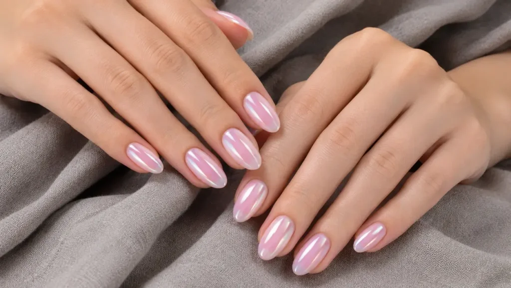 Pink on Pink Aura Nails