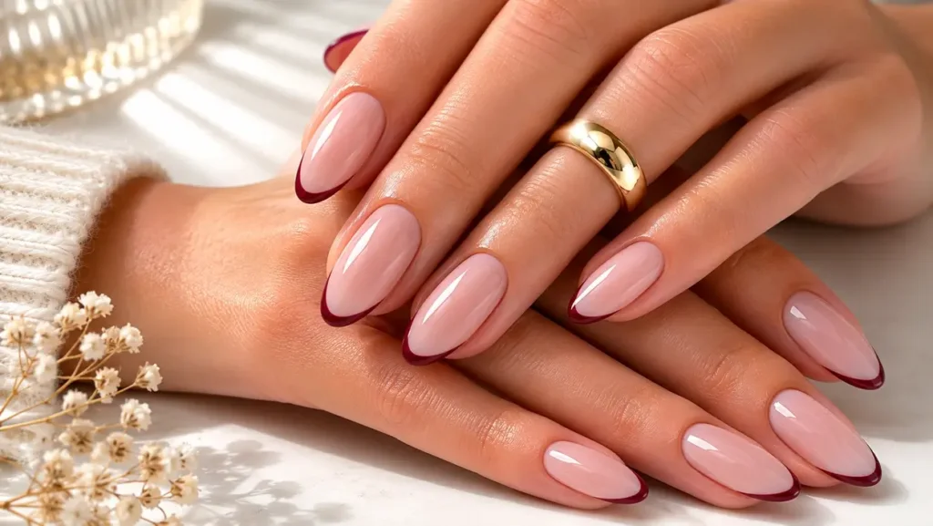 Red French Tip